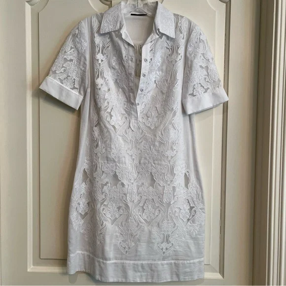 chinese dress ladies Tahari ASL Women's Floral Embroidered Lace Hi-Low Hem Party Midi Dress main image 0